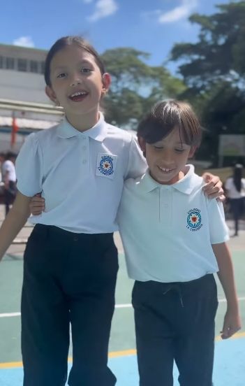 Estudiantes de primaria del Colegio La Concordia
